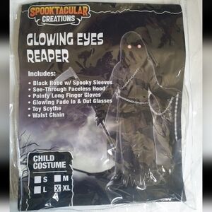 Kids Reaper Halloween Costume Size XL